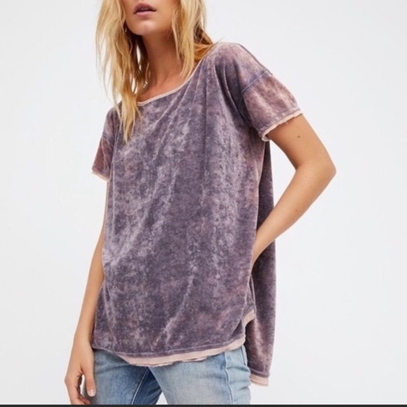 We The Free Tops - We the Free - Free People Purple Doran Alex tee
